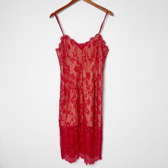 Keepsake The Label Red Lace Bodycon - Picture 2 of 10